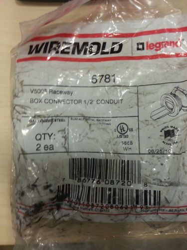 WIREMOLD STL BOX CONNECTOR GALV (MODEL 5781) - NEW (2 in bag)