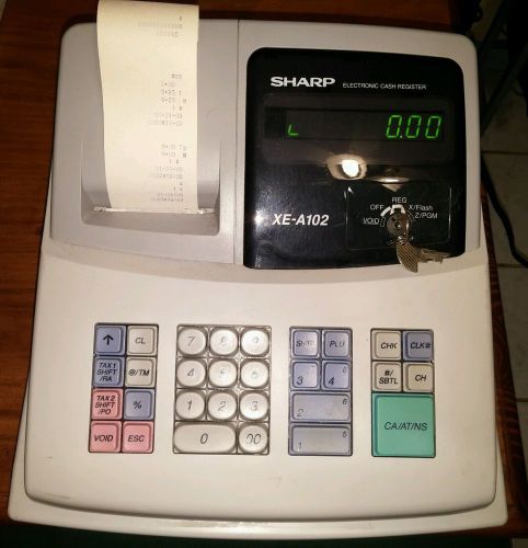 Sharp Electronic Cash Register XE-A102 WORKS PERFECT
