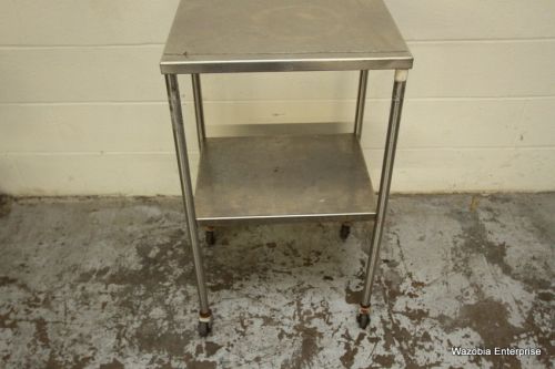 STAINLESS STEEL MEDICAL ROLLING UTILITY CART