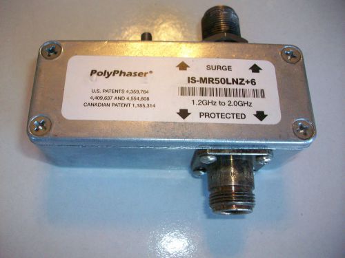 PolyPhaser IS MR50LNZ+6  -   1.2 GHz to 2.0 GHz Coaxial Surge Protector