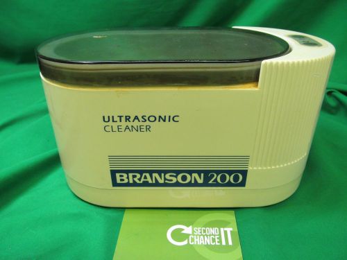 BRANSON 200 Jewelry ULTRASONIC CLEANER Optical Dental 15oz Tank Model B200