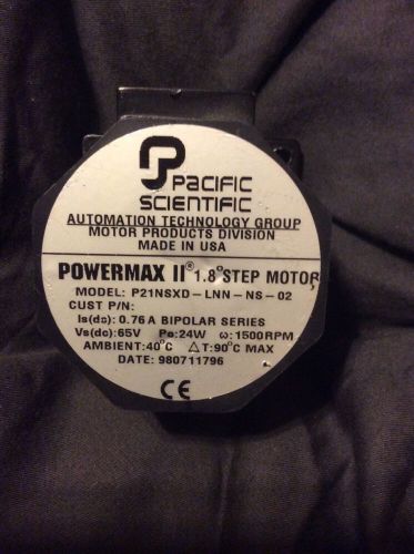 Pacific Scientific Powermax II 1.8 Step Motor P21NSXD-LNN-NS-02