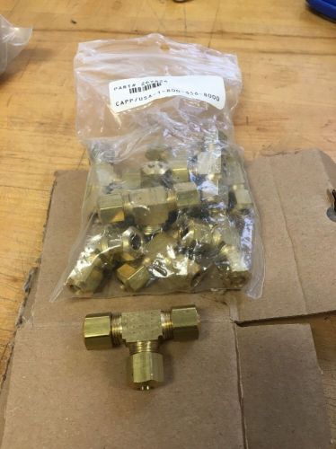 HONEYWELL CCT1529 Pneumatic Fitting- 1/4&#034; Brass Compression Tee (Pack Of 10)