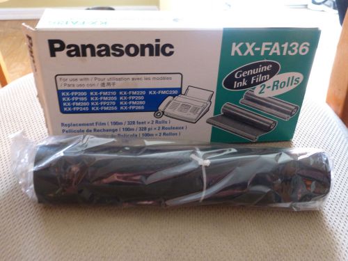 Genuine OEM Panasonic fax KX-FA136 film cartridge toner ONE (1) ROLL