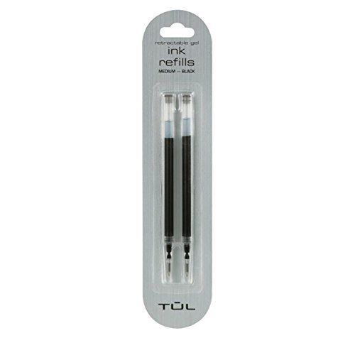 TUL Gel Fine Point Black Ink Pen Refill 2 Pack