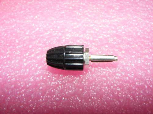 Nos belling lee single pole 3mm connector / plug l378a3 black for sale
