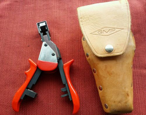 GMP General Machine Products Modular Plug Crimping tool with leather pouch