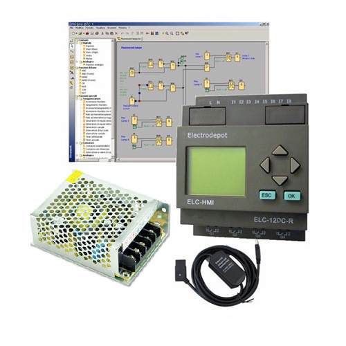 Plc training kit software programmable logic controller examples learning 24v for sale