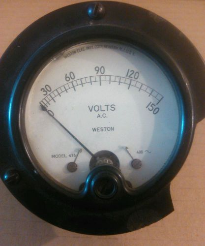 Weston model 476 a.c. volt panel gauge for sale