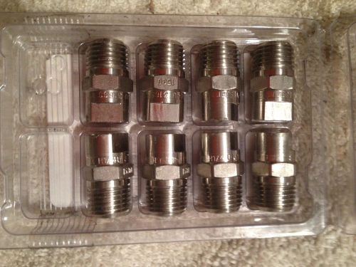 Eight, New, Spraying System Co. H1/4U 316 SS VeeJet 1530 Nozzle
