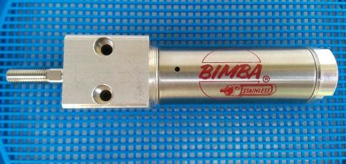 Bimba BF-091 Stainless Pneumatic Air Cylinder 1-1/16&#034;Bore, 1&#034;Stroke, 5/16&#034;Rod OD