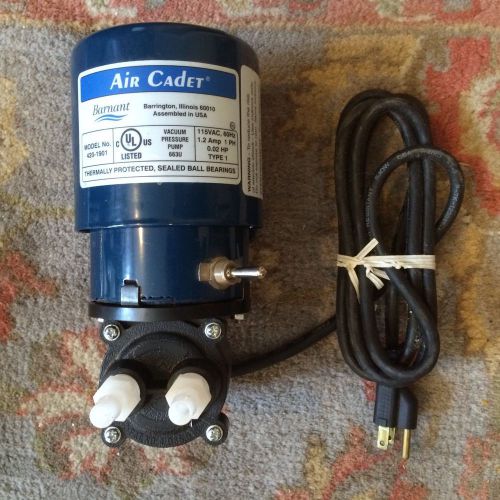 Barnant Air Cadet Vacuum Pump, Very Good Condition