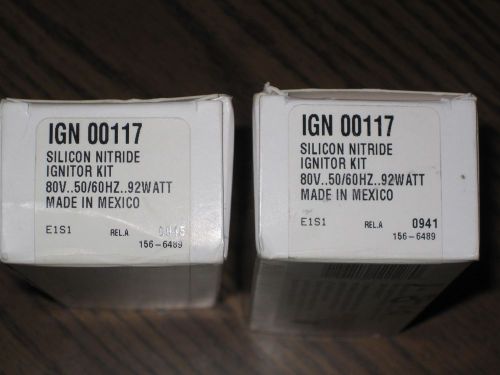 Lot of 2 trane american standard silicon nitride furnace ignitors kit ign00117 for sale