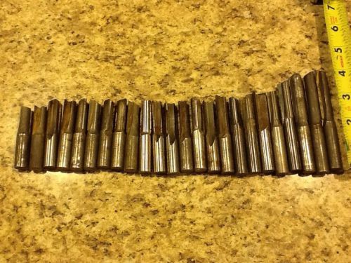 Lot of 24 Amana and Onsrud Straight Plunge Router Bits Assorted Sizes