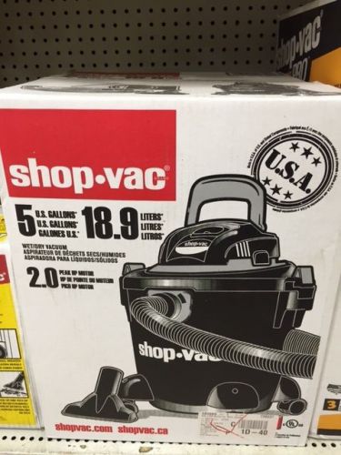 Shop Vac 2030400 5 Gallon 2.0HP Wet/Dry Vac