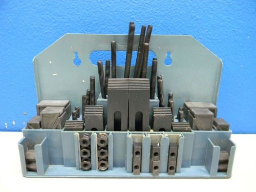 Hhip 58pc deluxe steel clamping kit table slot 7/16&#034; stud size 3/8&#034; for sale