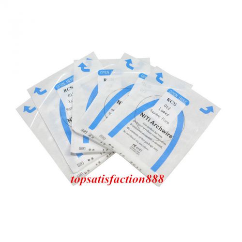 1Pack/10pcs Dental Orthodontic NITI Reverse Curve Round Arch Wires All Size
