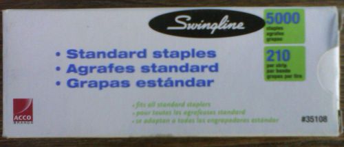Swingline Standard Staples 5000 Staples 210 Per Strip #35108