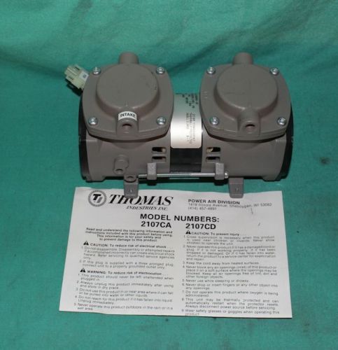 Thomas, 2107ca20, vacuum pump 115v motor: 608102b new for sale