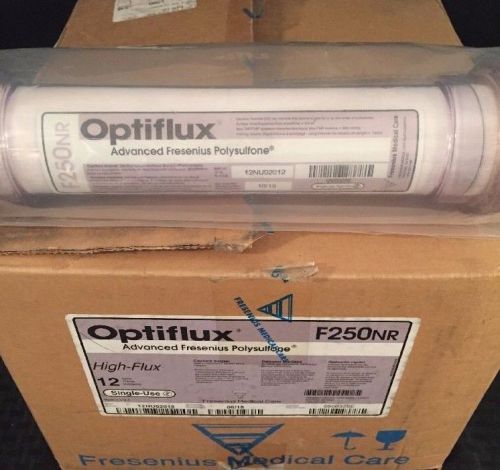 New Case of 12 Optiflux Advanced Fresenius Polysulfone F250NR Dialysis Filters