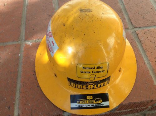 Vintage mine safety applances company skullgard hard helmet/hat with decals for sale