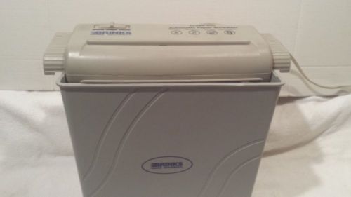 Brinks Home Security 5 Sheet Cross Cut, Lighty Used Automatic Paper Shredder