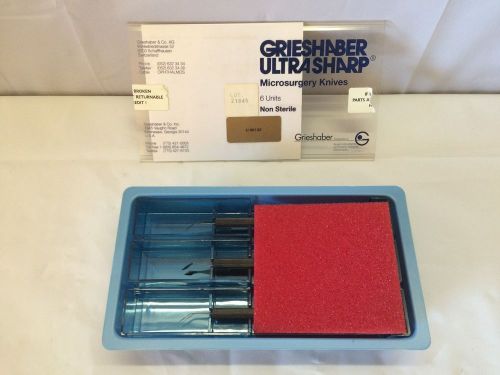Grieshaber 681.62 Eye Microsurgical Knives Set of 6