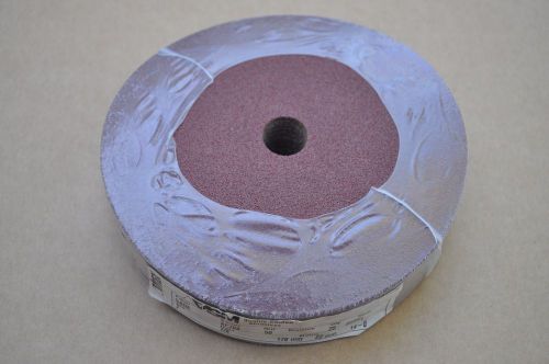 Vsm 7&#034; kf708 alum oxide sanding discs qty 25, 7/8&#034; hole, 50 grit for metal, new for sale