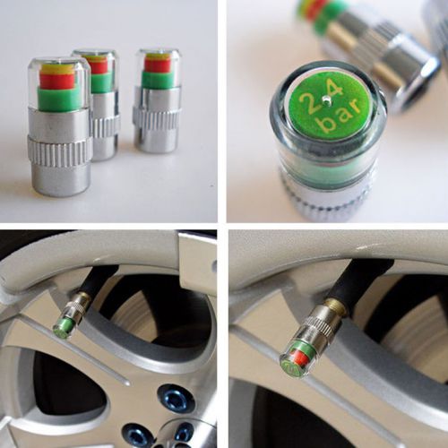 Monitor Valve Stem Caps Indicator Diagnostic Tools Kit Car Auto Tire Pressure