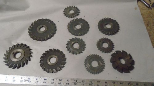 MACHINIST TOOLS LATHE MILL Machinist Lot of Slitting Saw Blades for Milling