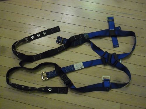 Protecta 14050709, body harness climbing fall protection 353 lbs polyester web for sale