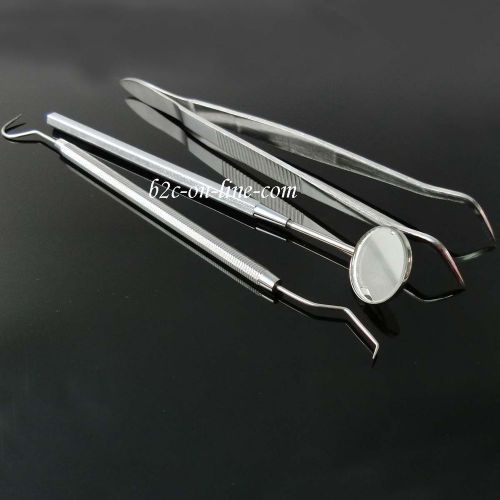 Dental instruments set dental mirror explorer plier stainless steel new for sale