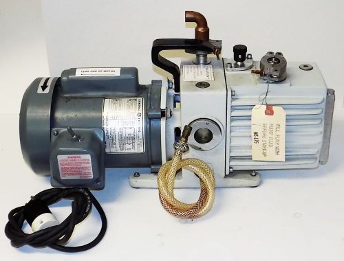 Leybold lh d4a trivac dual stage rotary vane vacuum pump for sale