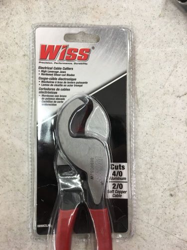 Wiss 9 1/2&#034; Compact High Leverage Cable Cutters 4/0 Aluminum 2/0 Soft Copper