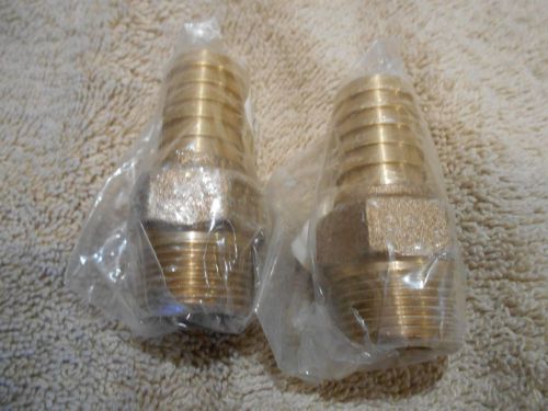 Two PCS.3/4&#034; Insert x 3/4&#034; Male IPS Adapter Brass Merrill RBMA75 for Water Wells