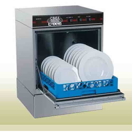 CMA L-1X16W/HTR Dishwasher, Undercounter, 30 Racks Per Hour, Low Temp, Chemical