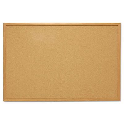 Cork Bulletin Board, 48 x 36, Oak Frame, Sold as 1 Each