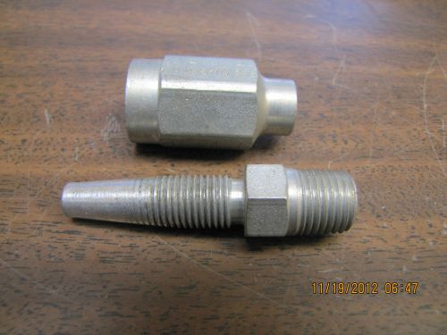 New no name ph-42 5/16 x 1w hydraulic fitting 5/16&#034; x 1w r1 no - skive ph-42 for sale