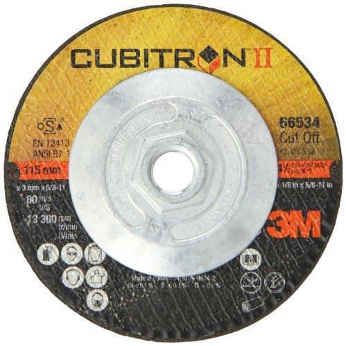 3m cubitron ii cut-off wheel t27 quick change, ceramic grain, 4-1/2&#034; diameter x for sale