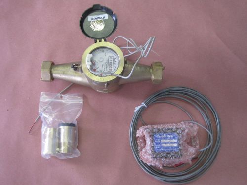 Carlon 1&#034; water meter model 1000mnlrg with remote digital counter for sale
