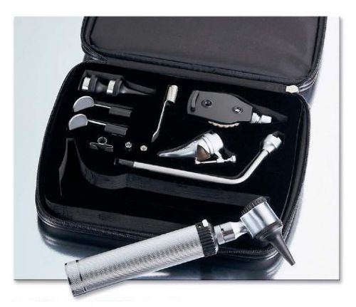 Adc 2.5v portable otoscope opthalmoscope complete diagnostic set with case 5215 for sale