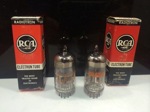 Matched pair rca 6bq7a 6bq7 vintage stereo amp vacuum tube nos nib hickok 539c for sale