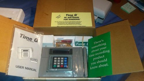 Time Q Original Badge System new in box Mint Vintage electronic employee puncher