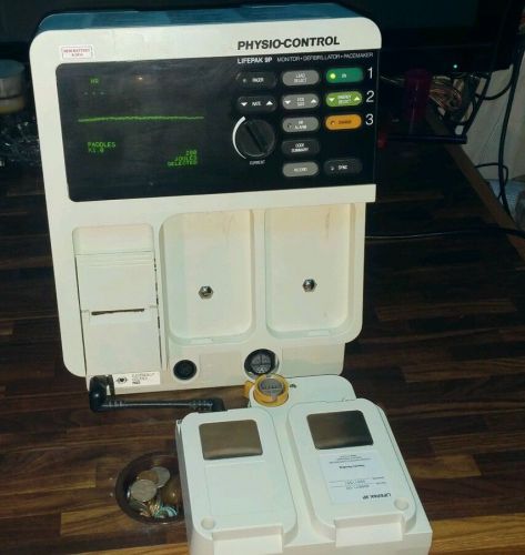Physio control lifepak 9p monitor - biocertified - ecg, pacing. new battery 6-14 for sale