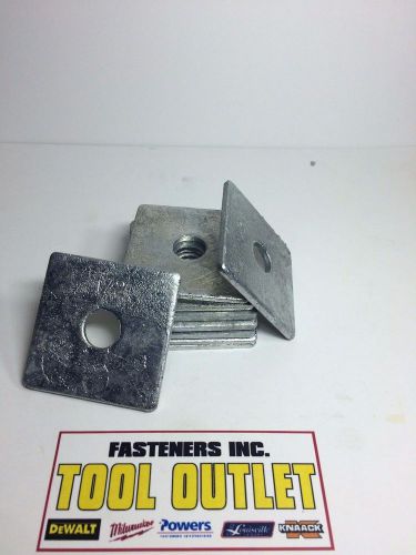 (#4596g) 1/2&#034; x 2&#034; x 2&#034; square plate washers hot dip galvanized (25 box) for sale