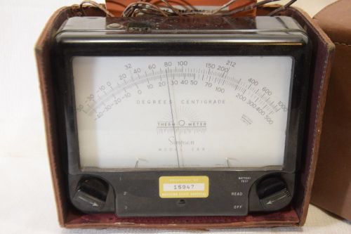 Vintage Simpson Therm-o-meter Model 388 with Case Not Tested (INV A079)