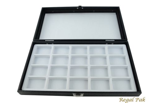Black full size case w/locker (top glass) for sale