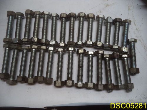 Qty = 29 hex cap screws bolts metric coarse thread gfd 8.8, 3&#034; x 1/2&#034; for sale