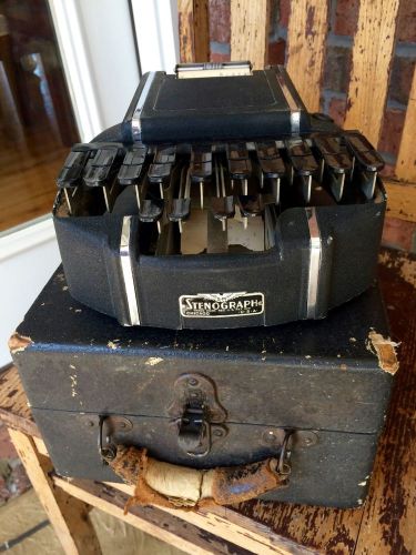 Vintage Stenotype Stenograph Machine in Orginal Case - Court Reporter