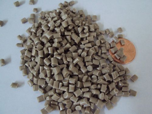 PC-ABS Virgin Plastic Pellets Brown Resin Material 50 Lbs Injection Molding